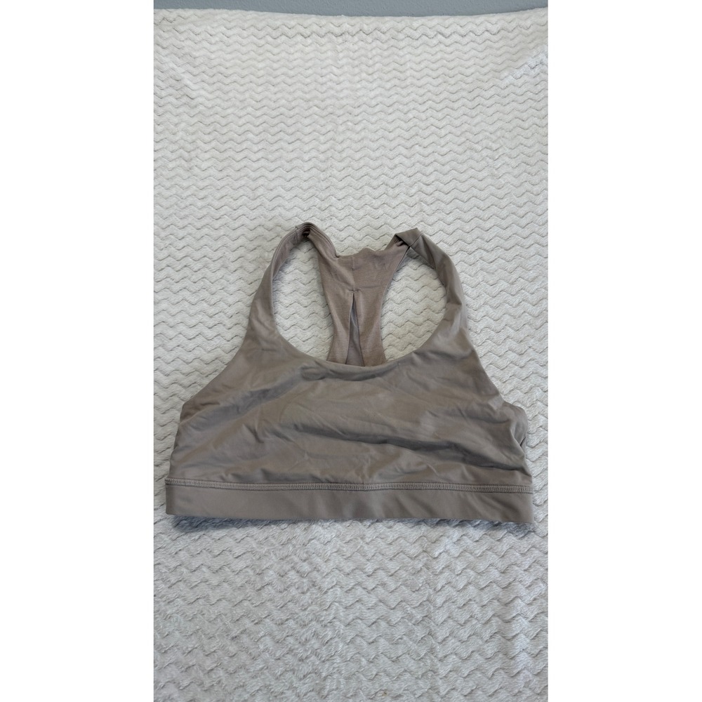Lululemon Invigorate Bra Taupe Brown Racerback Medium Support Size 8